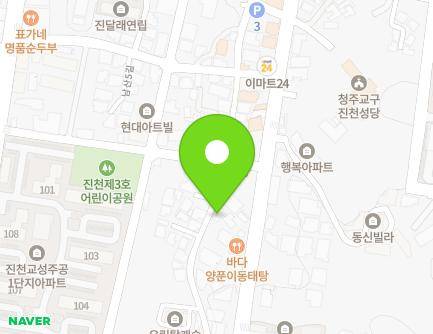 29 Namsan 7-gil, Jincheon-eup, Jincheon-gun, Chungcheongbuk-do, Republic of Korea Map