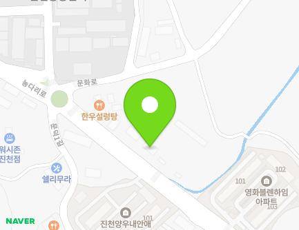 1438 Nongdari-ro, Jincheon-eup, Jincheon-gun, Chungcheongbuk-do, Republic of Korea Map