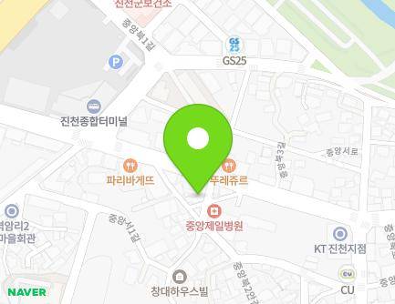 2-4 Jungangbuk 2-gil, Jincheon-eup, Jincheon-gun, Chungcheongbuk-do, Republic of Korea Map