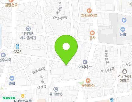 7 Jungangdong 2-gil, Jincheon-eup, Jincheon-gun, Chungcheongbuk-do, Republic of Korea Map