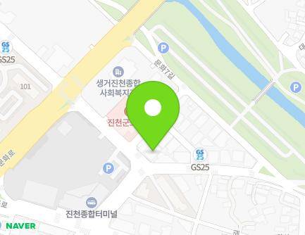 11-2 Jungangbuk 1-gil, Jincheon-eup, Jincheon-gun, Chungcheongbuk-do, Republic of Korea Map