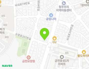 8-4 Suyeong-ro 207beon-gil, Sangdang-gu, Cheongju-si, Chungcheongbuk-do, Republic of Korea 8-4 Suyeong-ro 207beon-gil, Sangdang-gu, Cheongju-si, Chungcheongbuk-do, Republic of Korea Map