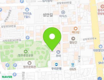 35 Sangdang-ro 55beon-gil, Sangdang-gu, Cheongju-si, Chungcheongbuk-do, Republic of Korea Map