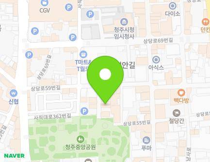 45-2 Sangdang-ro 59beon-gil, Sangdang-gu, Cheongju-si, Chungcheongbuk-do, Republic of Korea Map