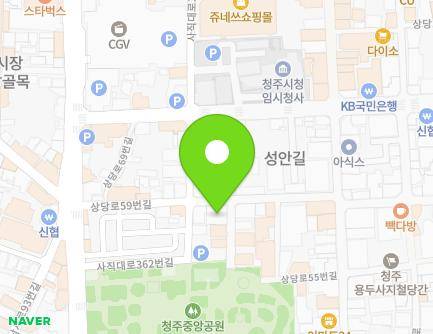 47 Sangdang-ro 59beon-gil, Sangdang-gu, Cheongju-si, Chungcheongbuk-do, Republic of Korea Map