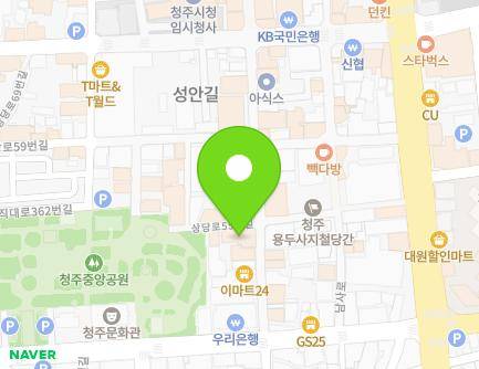 44 Seongan-ro, Sangdang-gu, Cheongju-si, Chungcheongbuk-do, Republic of Korea Map