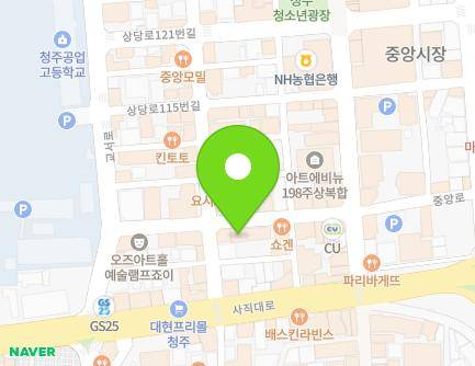 14-6 Sajik-daero 361beon-gil, Sangdang-gu, Cheongju-si, Chungcheongbuk-do, Republic of Korea Map