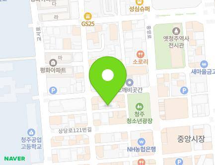 54-7 Sajik-daero 361beon-gil, Sangdang-gu, Cheongju-si, Chungcheongbuk-do, Republic of Korea Map