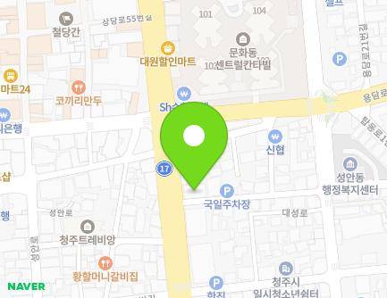 36 Sangdang-ro, Sangdang-gu, Cheongju-si, Chungcheongbuk-do, Republic of Korea Map
