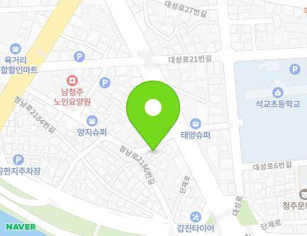 39-3 Cheongnam-ro 2186beon-gil, Sangdang-gu, Cheongju-si, Chungcheongbuk-do, Republic of Korea Map