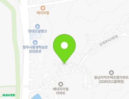 33-5 Danjae-ro 413beon-gil, Sangdang-gu, Cheongju-si, Chungcheongbuk-do, Republic of Korea Map