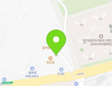 158 Seongbong-ro 220beon-gil, Seowon-gu, Cheongju-si, Chungcheongbuk-do, Republic of Korea Map