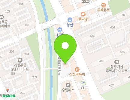 8 Bokdae-ro 17beon-gil, Seowon-gu, Cheongju-si, Chungcheongbuk-do, Republic of Korea Map