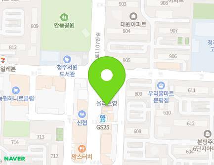 36 1sunhwan-ro 1107beon-gil, Seowon-gu, Cheongju-si, Chungcheongbuk-do, Republic of Korea Map