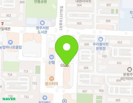 24 1sunhwan-ro 1107beon-gil, Seowon-gu, Cheongju-si, Chungcheongbuk-do, Republic of Korea Map