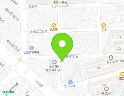37 Antteum-ro 12beon-gil, Seowon-gu, Cheongju-si, Chungcheongbuk-do, Republic of Korea Map