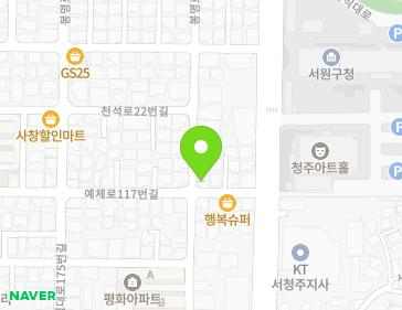 26 Sajik-daero 185beon-gil, Seowon-gu, Cheongju-si, Chungcheongbuk-do, Republic of Korea 26 Sajik-daero 185beon-gil, Seowon-gu, Cheongju-si, Chungcheongbuk-do, Republic of Korea Map