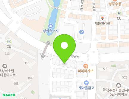 39 Guryongsan-ro 52beonga-gil, Seowon-gu, Cheongju-si, Chungcheongbuk-do, Republic of Korea Map