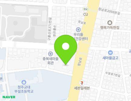 2077 Cheongnam-ro, Seowon-gu, Cheongju-si, Chungcheongbuk-do, Republic of Korea Map