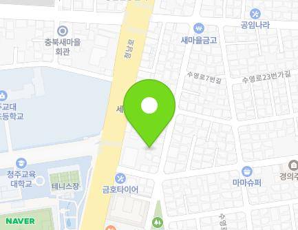 33-1 Suyeong-ro 7beon-gil, Seowon-gu, Cheongju-si, Chungcheongbuk-do, Republic of Korea Map