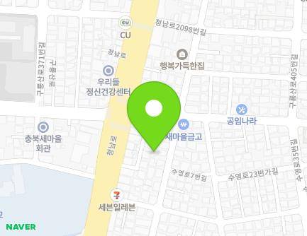 59-1 Suyeong-ro 7beon-gil, Seowon-gu, Cheongju-si, Chungcheongbuk-do, Republic of Korea Map