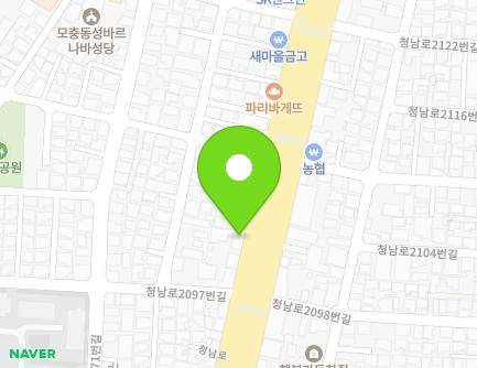 2101 Cheongnam-ro, Seowon-gu, Cheongju-si, Chungcheongbuk-do, Republic of Korea Map