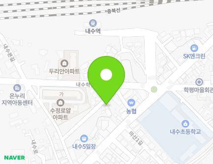 30-9 Naesuhakpyeong-gil, Naesu-eup, Cheongwon-gu, Cheongju-si, Chungcheongbuk-do, Republic of Korea Map