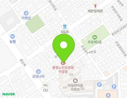 19 Hyanggun-ro 74beon-gil, Cheongwon-gu, Cheongju-si, Chungcheongbuk-do, Republic of Korea Map