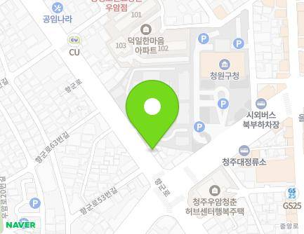 56 Hyanggun-ro, Cheongwon-gu, Cheongju-si, Chungcheongbuk-do, Republic of Korea Map