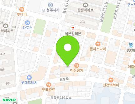 10-12 Yulbong-ro 175beon-gil, Cheongwon-gu, Cheongju-si, Chungcheongbuk-do, Republic of Korea Map