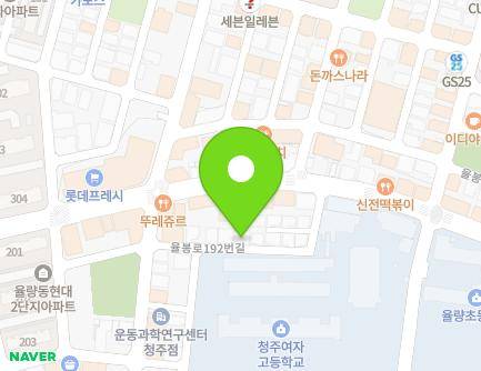 24 Yulbong-ro 192beon-gil, Cheongwon-gu, Cheongju-si, Chungcheongbuk-do, Republic of Korea Map