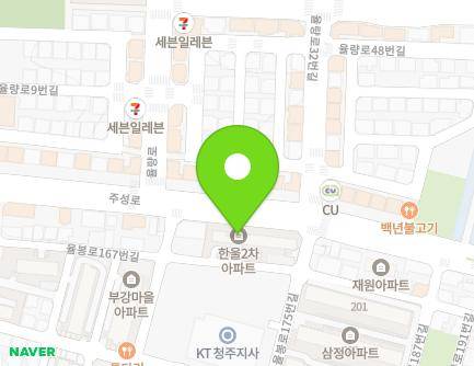 66-9 Yulbong-ro 167beon-gil, Cheongwon-gu, Cheongju-si, Chungcheongbuk-do, Republic of Korea Map
