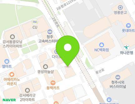 1238 2sunhwan-ro, Heungdeok-gu, Cheongju-si, Chungcheongbuk-do, Republic of Korea Map