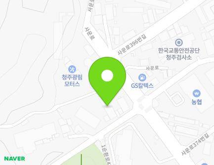 391 Saun-ro, Heungdeok-gu, Cheongju-si, Chungcheongbuk-do, Republic of Korea Map