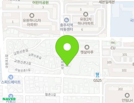 20 Gyohyeonsinchon 2-gil, Chungju-si, Chungcheongbuk-do, Republic of Korea Map