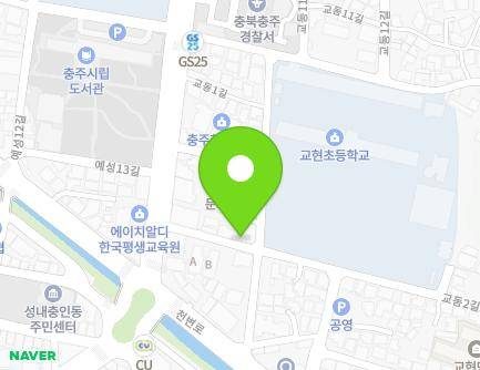 7 Gyodong 2-gil, Chungju-si, Chungcheongbuk-do, Republic of Korea Map