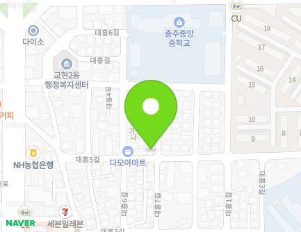 13 Daeheung 5-gil, Chungju-si, Chungcheongbuk-do, Republic of Korea Map