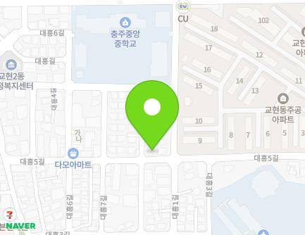 19 Daeheung 5-gil, Chungju-si, Chungcheongbuk-do, Republic of Korea Map