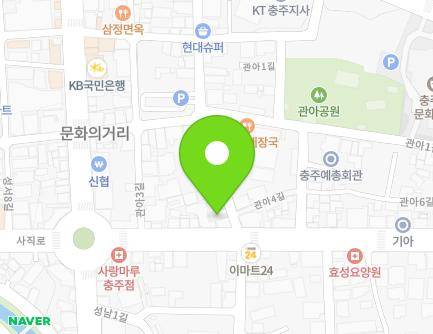 1-1 Gwana 4-gil, Chungju-si, Chungcheongbuk-do, Republic of Korea Map