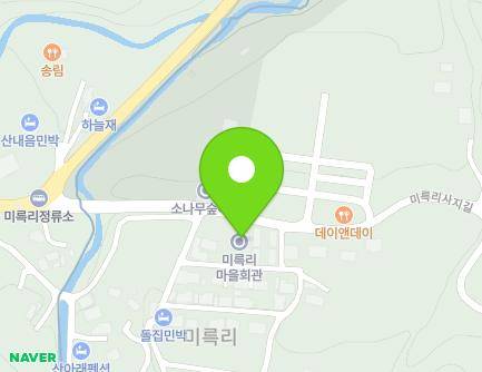 36 Mireungnisaji-gil, Suanbo-myeon, Chungju-si, Chungcheongbuk-do, Republic of Korea