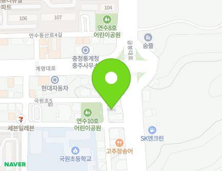 47 Gugwoncho 5-gil, Chungju-si, Chungcheongbuk-do, Republic of Korea Map