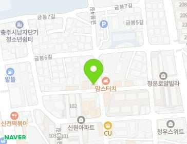 13 Geumbong 4-gil, Chungju-si, Chungcheongbuk-do, Republic of Korea 13 Geumbong 4-gil, Chungju-si, Chungcheongbuk-do, Republic of Korea Map