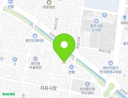 60 Chungin 1-gil, Chungju-si, Chungcheongbuk-do, Republic of Korea Map