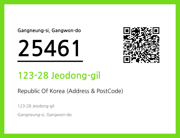 Address and Postal Code QR Code Image (CC BY 4.0)