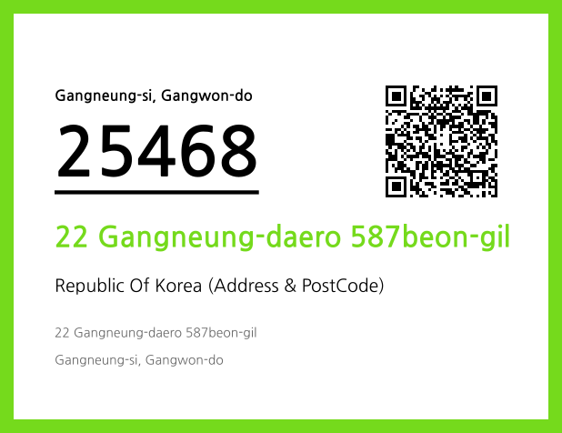 Address and Postal Code QR Code Image (CC BY 4.0)