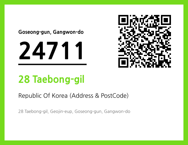 Address and Postal Code QR Code Image (CC BY 4.0)