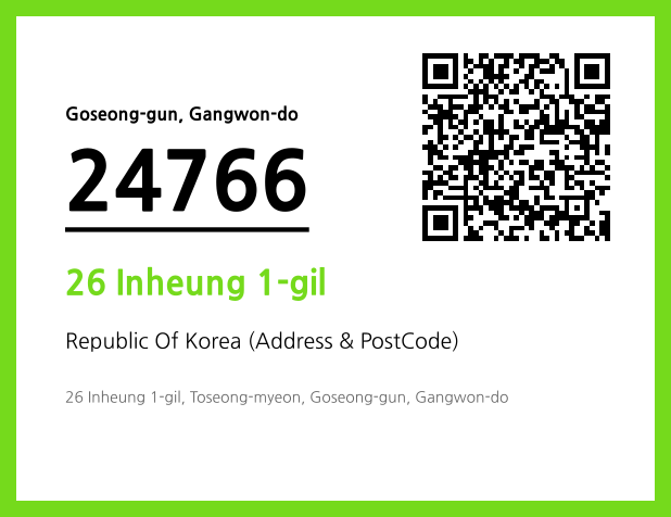 Address and Postal Code QR Code Image (CC BY 4.0)