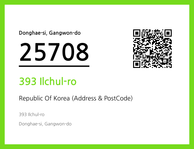 Address and Postal Code QR Code Image (CC BY 4.0)