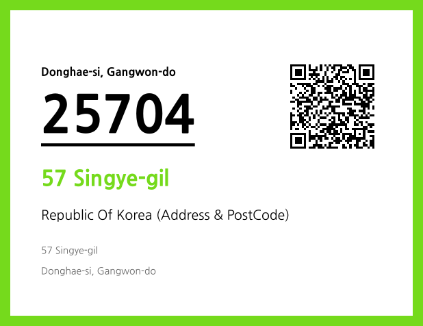 Address and Postal Code QR Code Image (CC BY 4.0)