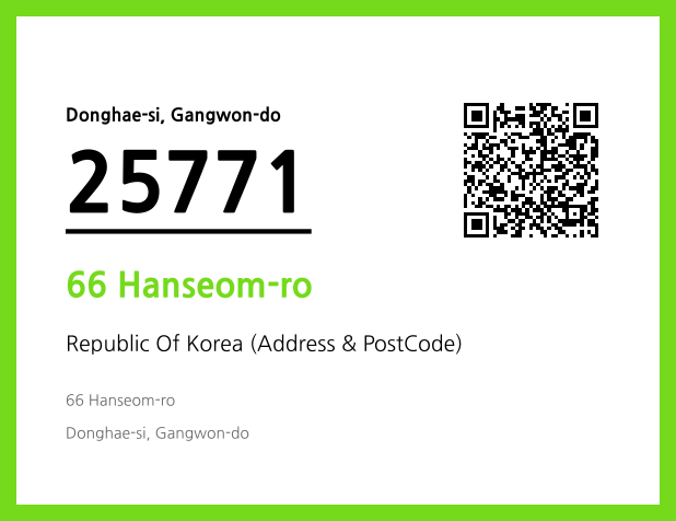 Address and Postal Code QR Code Image (CC BY 4.0)